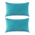 thumbnail image 1 of Outdoor Lumbar Cushion 12x20in - Aqua (2 Pack), 1 of 4