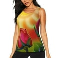 thumbnail image 2 of Haiem Rose Psychedelic Workout Tank Tops for Women, Athletic Sports Slim-Fit Tank Tops, Compression Sleeveless Dry Fit Shirts,Athletic Shirt-Medium, 2 of 9