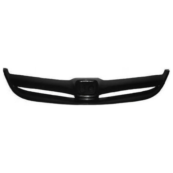 Grille - Cooling Direct Fit/For 71122S5AA00ZB 04-05 Honda Civic Sedan - Matte Black - With Emblem Provision