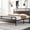Black-Brown, variant on Amolife Queen Bed Frame, Metal Platform Bed with Curved Headboard and Footboard, Ample Under-Bed Storage Space, No Box Spring Needed, Black