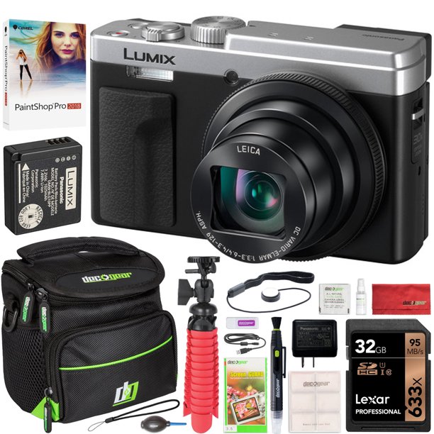 Panasonic Lumix DCZS80 4K WiFi Digital Camera ZS80 (Silver) with