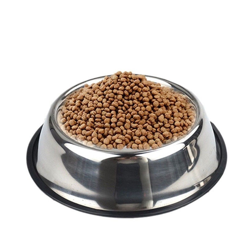 puppy food and water bowls
