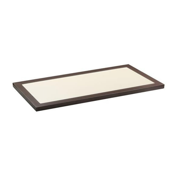 12 x 24 in. Sky Panel LED 3000K Flush Mount Ceiling Light, Bronze