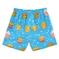 thumbnail image 2 of Fastfood Pattern Design Swim Trunks Quick Dry Beach Pool Board Shorts Lightweight Stylish Print Sizes 2T to XL, 2 of 8