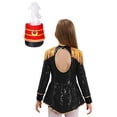 thumbnail image 4 of Disfraz de mago para niños y niñas, traje de Cosplay de mago, baterista de circo, Charretera con flecos, mono de lentejuelas con Mini sombrero de copa, sombrero de equipo de tambor, 4 of 5