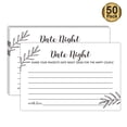 thumbnail image 2 of Ninguna Marca Tarjetas De Ideas Para Citas Nocturnas 50 Tarjetas Perfectas Para La Novia Y El Novio Esposo Esposa Novio Novia Aniversario 4 X 6 Pulgadas M 05 Blanco, 2 of 5