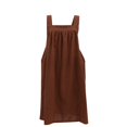 thumbnail image 6 of Bigersell Long Dress Women Printed Short Sleeve Round Neck Dress Casual Polka Dot Midi Dress Cute Dresses for Female Women Shirt Dress Dresses, Style 36042, Brown L, 6 of 8