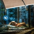 thumbnail image 5 of 80" x 40" Door Window Awning Exterior, Polycarbonate Cover Entry Door Outdoor Patio Awning Canopy, Front Door Overhang Awning for Sun Shutter, UV, Rain and Snow Protection, Hollow Sheet (Brown Board), 5 of 10
