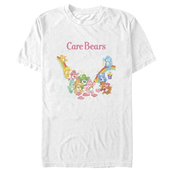 Men's Care Bears Playing Bears Graphic Tee White 3X Large