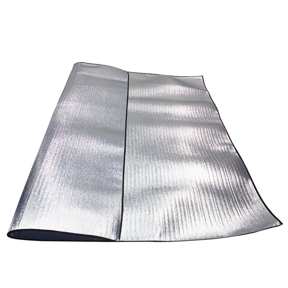 CIMAXIC 1Pc Compact Plated Silver Camping Blanket Waterproof Mat for Picnic Beach and Travel