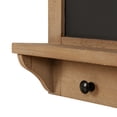 thumbnail image 4 of Kate and Laurel Cates Rustic Magnetic Wall Organizer, 30 x 28, Rustic Brown, Decorative Chalkboard Wall Organizer With Storage, 4 of 8
