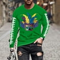 Feancey Holiday Deals Mardi Gras Big And Tall T Shirts for Men Graphic