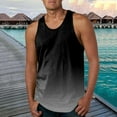 thumbnail image 2 of KPOPLK Trendy Cutout Shoulder Men's Beach Tank Tops: Sleeveless Muscle T-Shirts for Fashion-Forward Summer Look M Black, 2 of 6