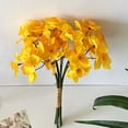 thumbnail image 2 of Cinvoph Artificial Flower 6 Stems Faux Daffodil Silk Bouquet Realistic Blooms Indoor Display for Wedding Party Bridal Shower Table Centerpiece Decoration 13.5", 2 of 6