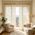 thumbnail image 4 of Room divider, entryway curtain, rose thread beaded curtain, tassel embellished, 39x79in full length, for bedroom closet hallway living room home aesthetic decor, 4 of 6