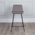 thumbnail image 3 of Capri Modern Leatherette Bar Stool, 25-inch/29-inch Seat Height, 3 of 3