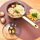 thumbnail image 5 of Juego de cocina de acero inoxidable de 6 piezas, sartén, ollas y sartenes con mango ergonómico portátil, juego de utensilios de cocina para el hogar Cacerolas con olla sopera, 5 of 8