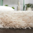 thumbnail image 4 of SAFAVIEH Arctic Giselle Solid Polyester Shag Area Rug, Light Beige, 5' x 8', 4 of 8