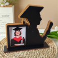 thumbnail image 4 of 2PCS Class of 2024 Graduation Frame Wooden Table Graduation Picture Frame Home Desktop Ornaments Fit Vertical Portrait-C, 4 of 5