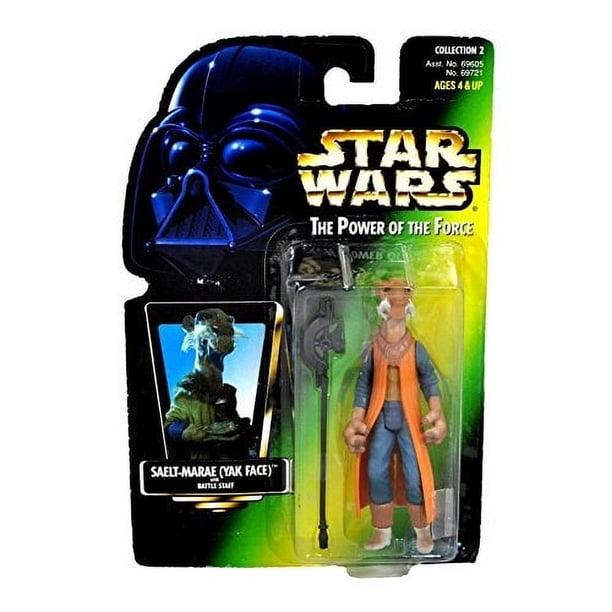 Figura de Acción Saelt-Marae Star Wars El poder de la Fuerza Tarjeta Verde 3.75 Pulgadas