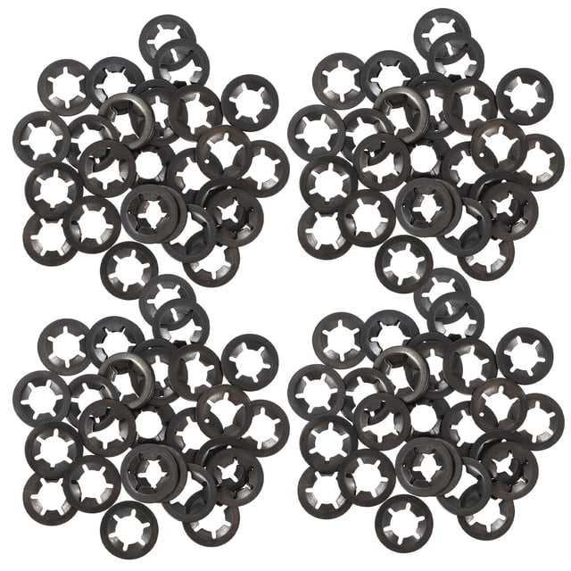 BESTYASH 210Pcs Carbon Steel Internal Tooth Locking Washers Black High Precision for Machinery and Industrial Use