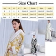 thumbnail image 3 of SNOWSONG Women's Sherpa Fleece Chenille Robes Long Warm Plush Luxury Bathrobe Fuzzy Thicken Housecoat Jacquard Pattern 1PC Robe Yellow XL, 3 of 7
