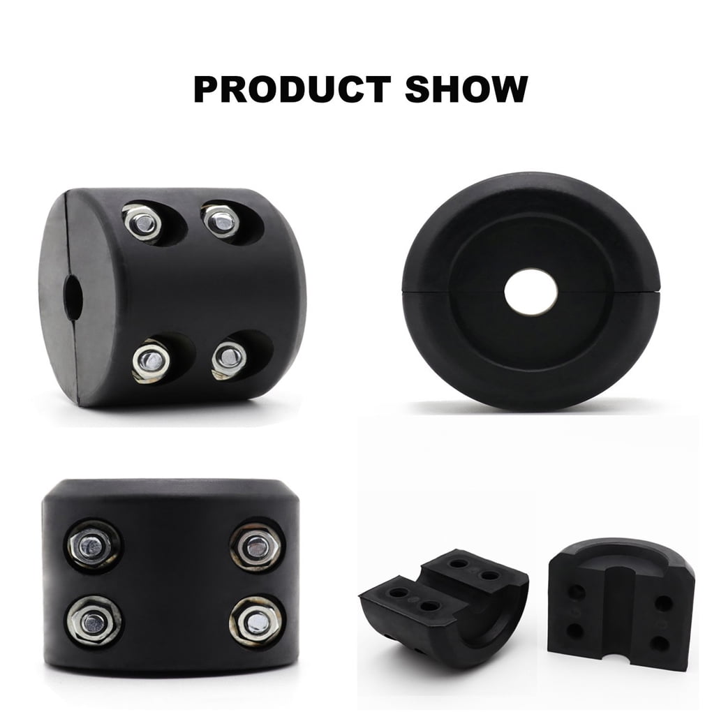 for Jeep ATV UTV Winch Cable Hook Mount Stop Stopper Rubber Cushion Black Winch Line Saver Stopper