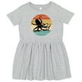thumbnail image 3 of Inktastic Octopus Vintage Sunset Girls Toddler Dress, 3 of 5