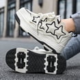 thumbnail image 4 of Yiomxhi Kids Roller Shoes, Boys Girls Sneakers with Wheels, Become Sport Sneaker for Christmas Birthday Children Gift, Adjustable Roller Skates Suitable for School Outdoor, 4 of 6