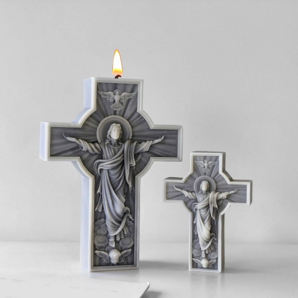 Osdhezcn Silicone Religious Themes Mold Candle Crafting Molds Perfect for Crafting Unique Scented Candle for Home or Studio Use