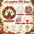 thumbnail image 3 of Christmas Pearl Art Diamond Painting Wreath Kit,Acrylic Pendant Craft with Rhinestones for Adults,Window Door Hanging Decor Festive Holiday Gift Idea, 3 of 5