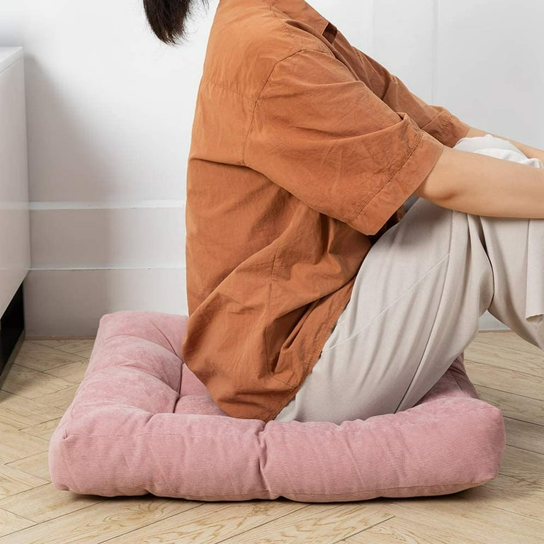 Floor Pillow Square Meditation Pillow for Seating on Floor Solid