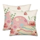 thumbnail image 1 of Fukeen Fundas de almohada de Pascua de 20.0 x 20.0 in, juego de 2 lindos huevos florales de Pascua, decoración de granja, funda de almohada, funda de cojín decorativa con flores rosas y mariposas para, 1 of 1