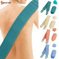 Spencer 3Pcs Exfoliating Back Scrubber for Shower, Exfoliating Bath Glove & Shower Loofah Sponge Set for Deep Clean, Invigorate Skin (Green)