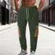 thumbnail image 1 of Ceisia Men Solid Color Corduroy Drawstring Pants Elastic Waist Tapered Leg Gift Trousers, 1 of 7