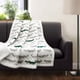 thumbnail image 1 of Manta de cocodrilo Sherpa gris / verde Lush Decor 16T000550, 1 of 2