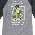 thumbnail image 3 of Avatar - The Last Airbender - Toph - Youth Raglan Graphic T-Shirt, 3 of 5