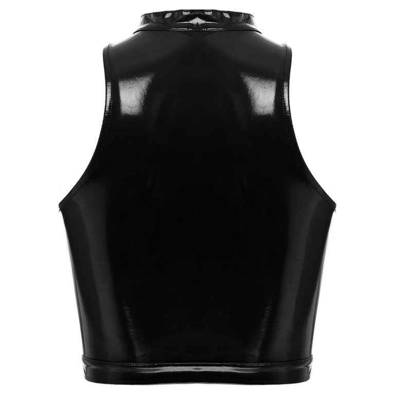 Alvivi Women's Lace Up Front Tank Tops Choker Neck Punk Sleeveless