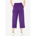 thumbnail image 2 of Woman Within Plus Size Petite Sport-Knit Pull-On Capri Pants, 2 of 5