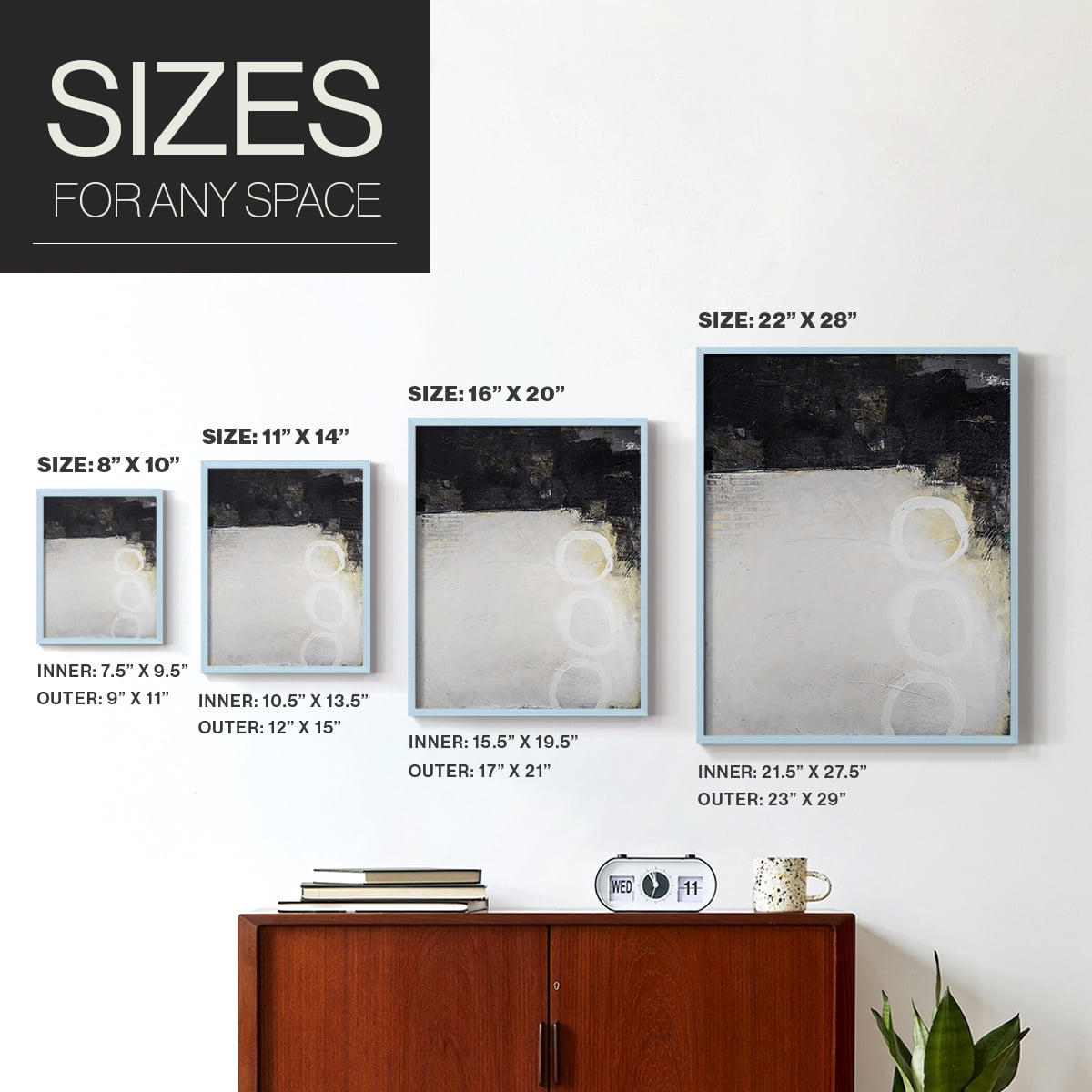 Below the Surface in Paper Solid Wood 8 x 10 Framed Print