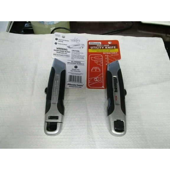 Allway Tools Soft Grip Utility Knife Rsk07207 2 Per Sale