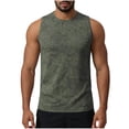 thumbnail image 2 of COSFO Workout Mens Tank Top Summer Muscle Solid Shirts Moisture Wicking Sleeveless Classic Fit Running Crew Neck Shirts, 2 of 7