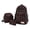 Black2, variant on 3 Pieces Bow Print Backpack Set with Crossbody Bag & Mini Pouch, Water Resistant Multi Pocket Travel Camping Daypack with Breathable Straps