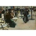 thumbnail image 3 of Louis Abel-Truchet 18x13 Black Modern Framed Museum Art Print Titled - Street Scene, Also Called a Cafe Terrace (1895), 3 of 5