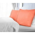thumbnail image 3 of Royale Linens Standard Pillowcase Set of 2 - Bed Pillow Cover - 20"x26" - Coral Pillowcases - 1800 Brushed Microfiber, Wrinkle & Fade Resistant - Soft & Cozy- Standard Size Pillow Case (STD, Coral), 3 of 9
