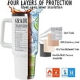thumbnail image 4 of Graduation Gifts for Her 40oz Graduation Tumbler with Handle and Straw The Tassel Was Worth Hassle Coffee Mug 2024 Graduation Gifts for Women Girls Sister Teacher Daughter Son High School College, 4 of 6