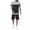 Black, variant on Vedolay Short Outfits Men's Short Sets Outfits 2 Piece Summer Tracksuit Short Sleeve Shirt and Shorts Set,White 3XL