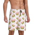 thumbnail image 2 of Kdxio Avocado Lovers Print Mens Sleep Shorts Bottoms Soft Comfy Pajama Wear Pants with Drawstring Pockets, 2 of 7
