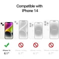 thumbnail image 2 of Étui pour iPhone 14 6.1 Pouces, Étui de Protection Antichoc, Dos Transparent Anti-Rayures (Bleu), 2 of 5
