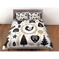 thumbnail image 3 of Navidad Juego de Funda Nórdica con Almohadas Árbol de Navidad Dormitorio Ropa de Cama Consolador, 3 of 4